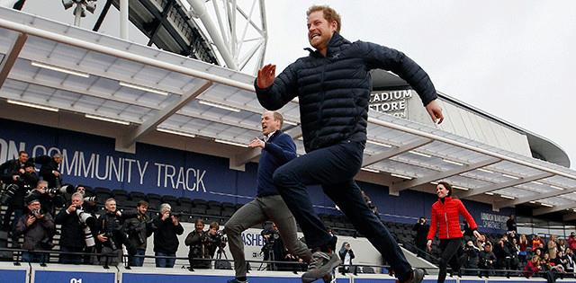 Prince Harry running - credit Virgin Money London Marathon 